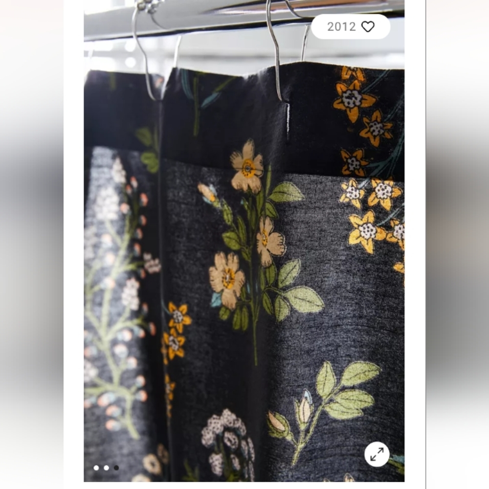 Urban Outfitters Myla Floral Shower Curtain - Picture 4 of 5